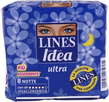ASSORBENTI LINES IDEA U/ALI NOTTE x8
